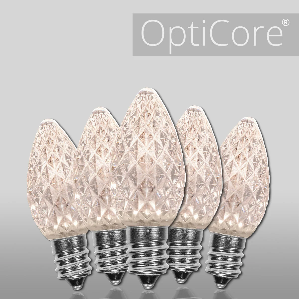 C7 Warm White OptiCore LED Bulbs, Box of 25 - Wintergreen Lighting® 87773