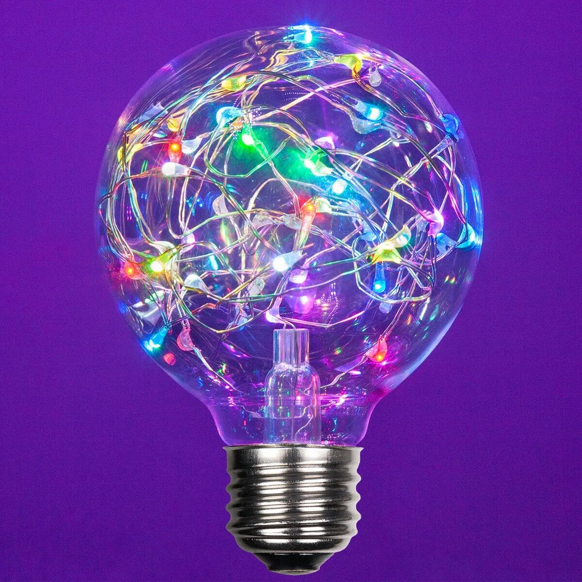 G80 Color Change RGB LEDimagineTM Fairy Light Bulbs - Wintergreen Lighting® 78456