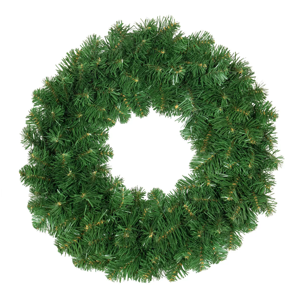 24" Oregon Fir Commercial Unlit Wreath - Red Sleigh® 85566