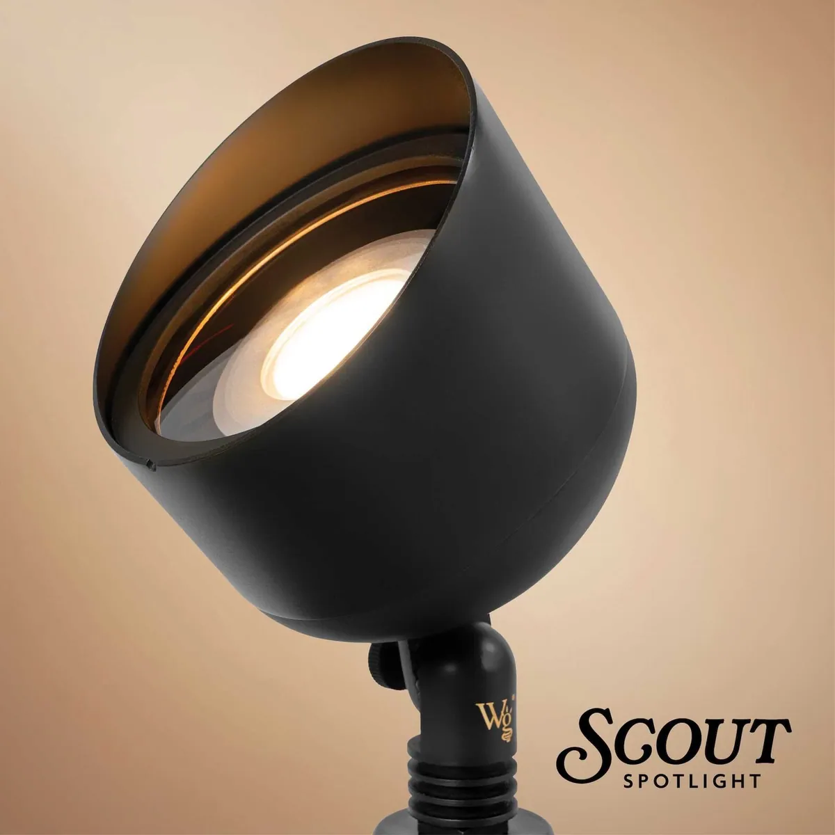 Scout Low Voltage Landscape Lighting Outdoor Spotlight, Black - Wintergreen Lighting® 84866