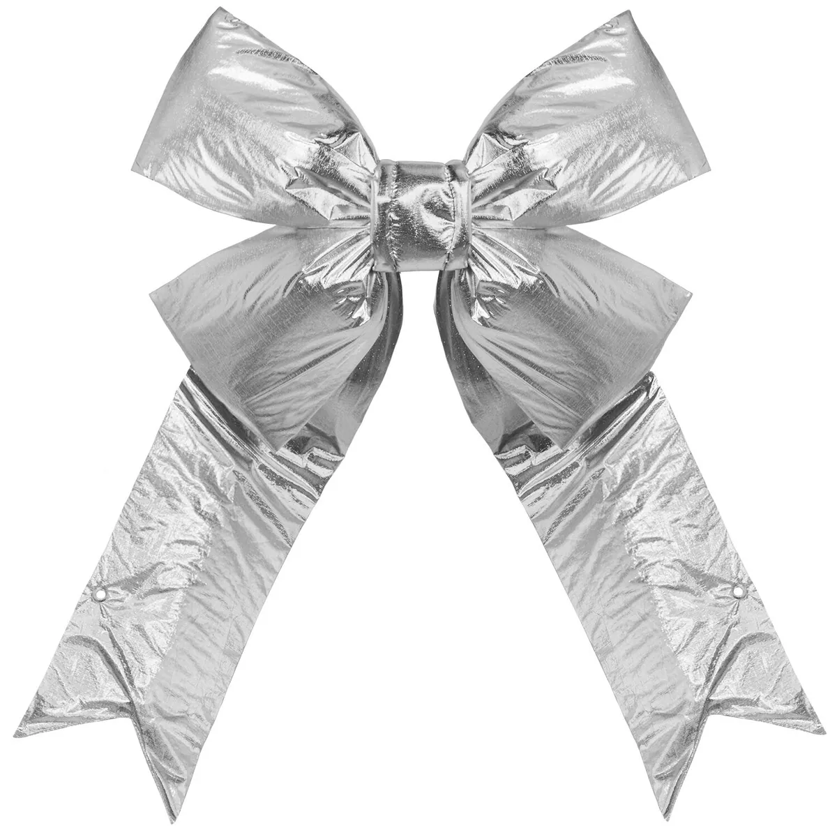 18" Silver Metallic 3D Lam Bow - Red Sleigh® 22281