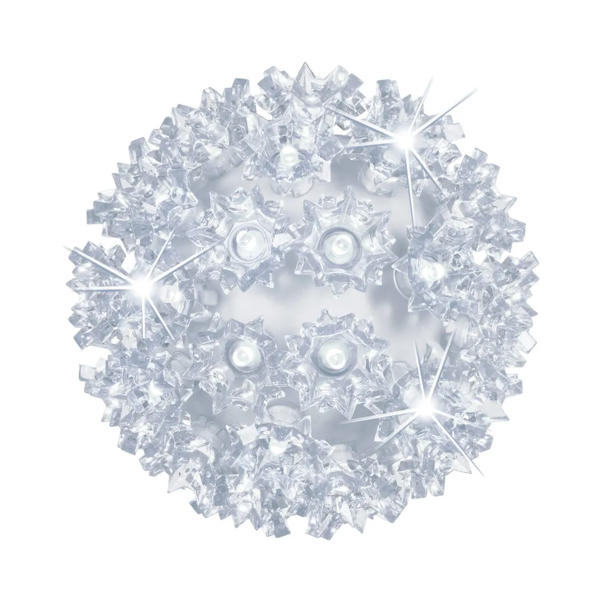 6" Cool White 5mm LED Twinkle Starlight Sphere, 70 Lights - Wintergreen Lighting® 82836
