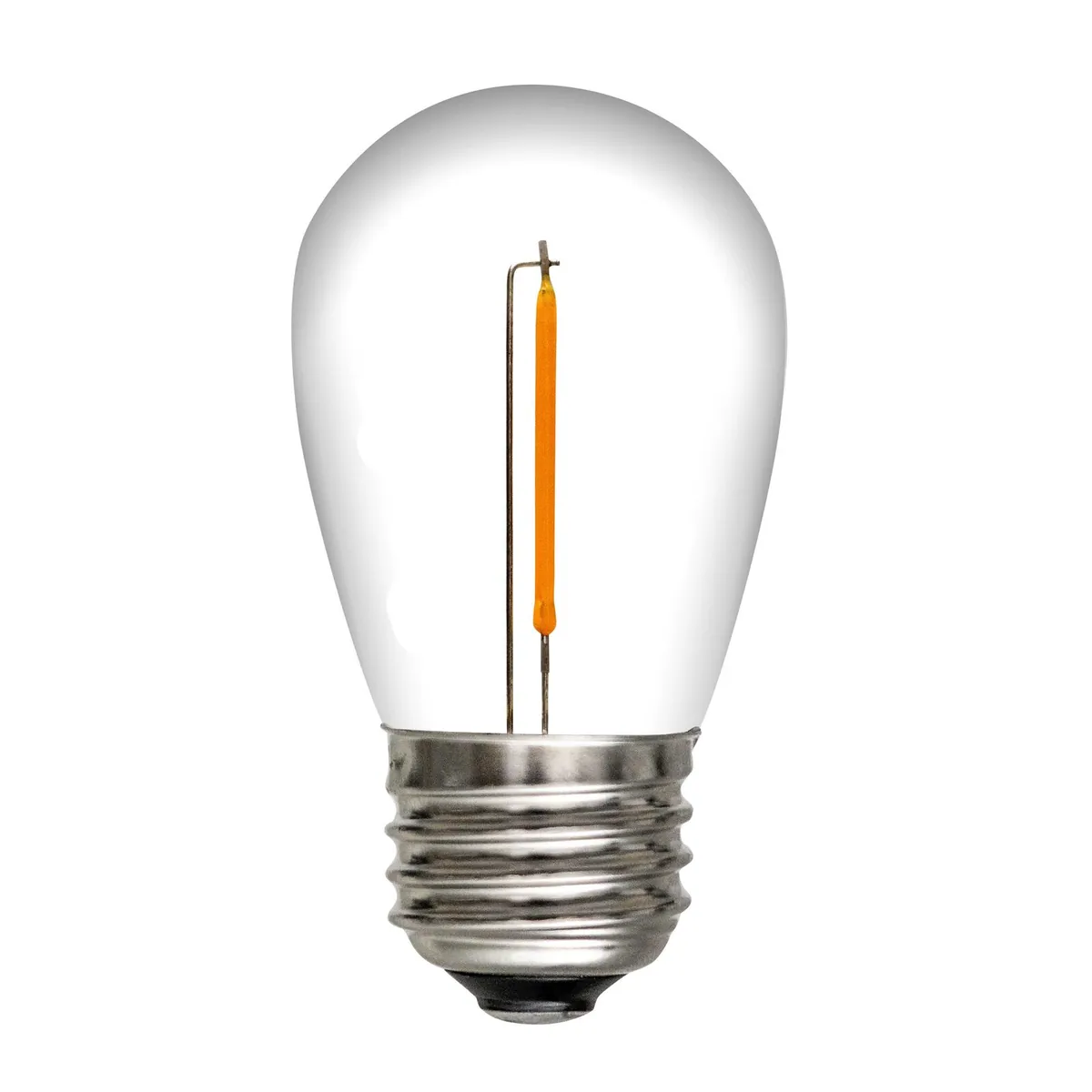 S14 Shatterproof Warm White Straight Filament LED Bulbs, 5 Pack - Wintergreen Lighting® 83583
