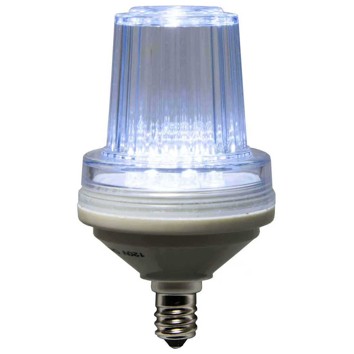 Wintergreen Lighting® C7 130V Strobe / Commercial Twinkle Cool White LED Bulbs - Wintergreen Lighting® 50168