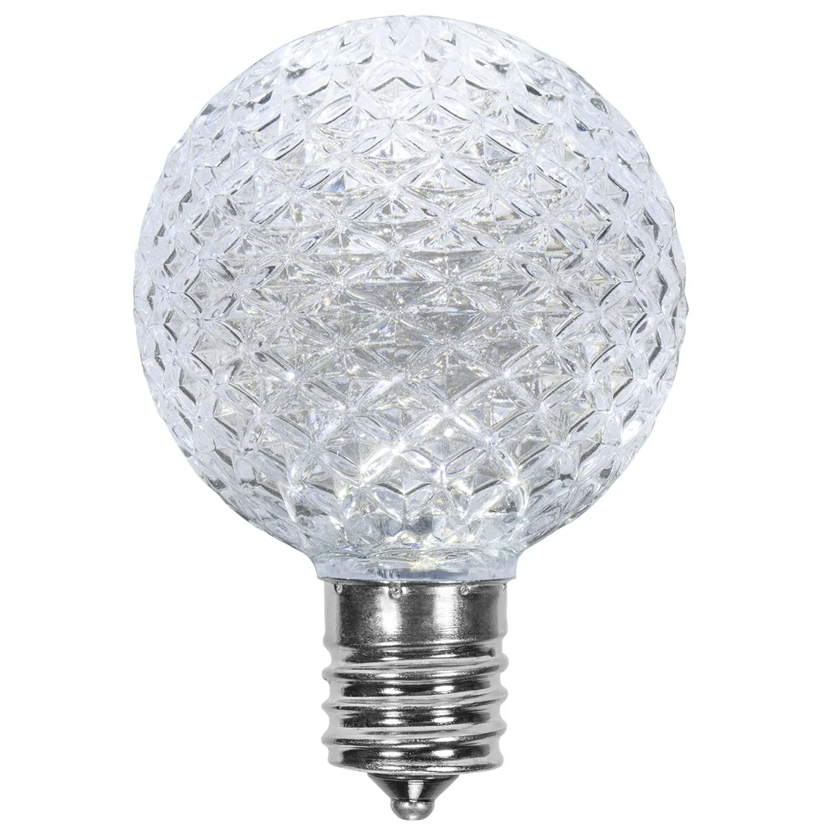 G50 Cool White OptiCore® LED Globe Light Bulbs, E17 - Intermediate Base, Box of 25 - Wintergreen Lighting® 72678