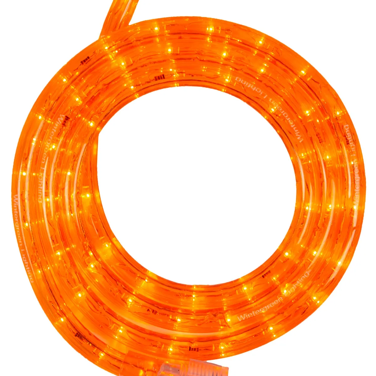 Orange LED Rope Light, 18 ft - Wintergreen Lighting® 80350