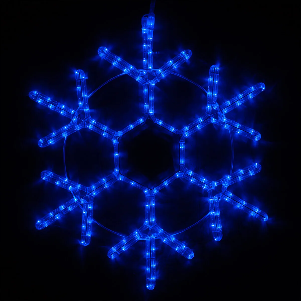 24" 18 Point Snowflake, Blue Lights - Wintergreen Lighting® 73414