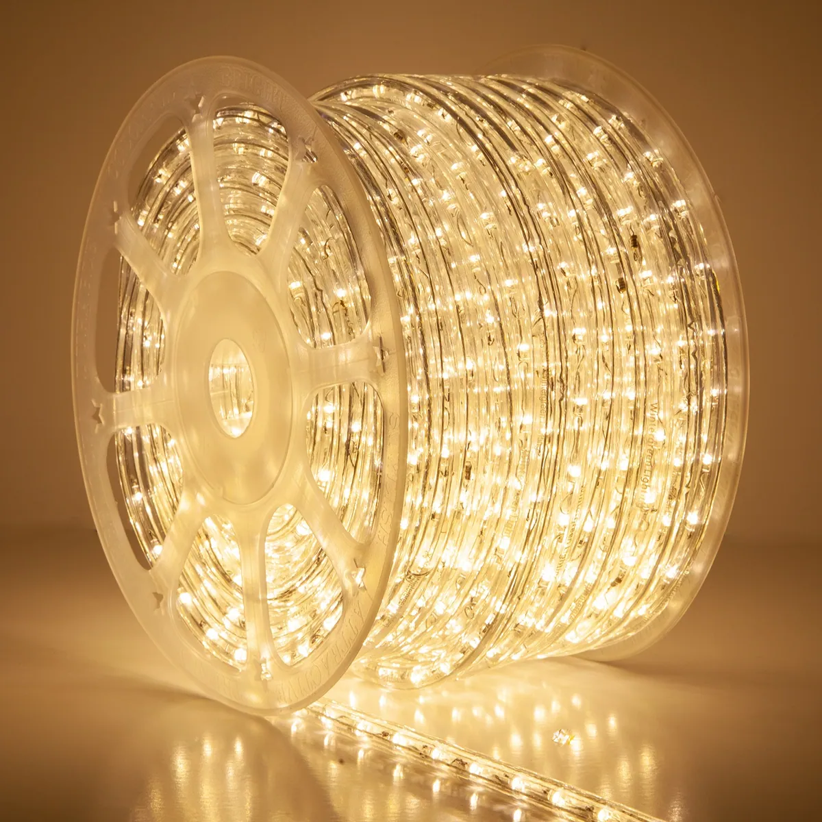 Warm White LED Rope Light, 150 ft - Wintergreen Lighting® 80349