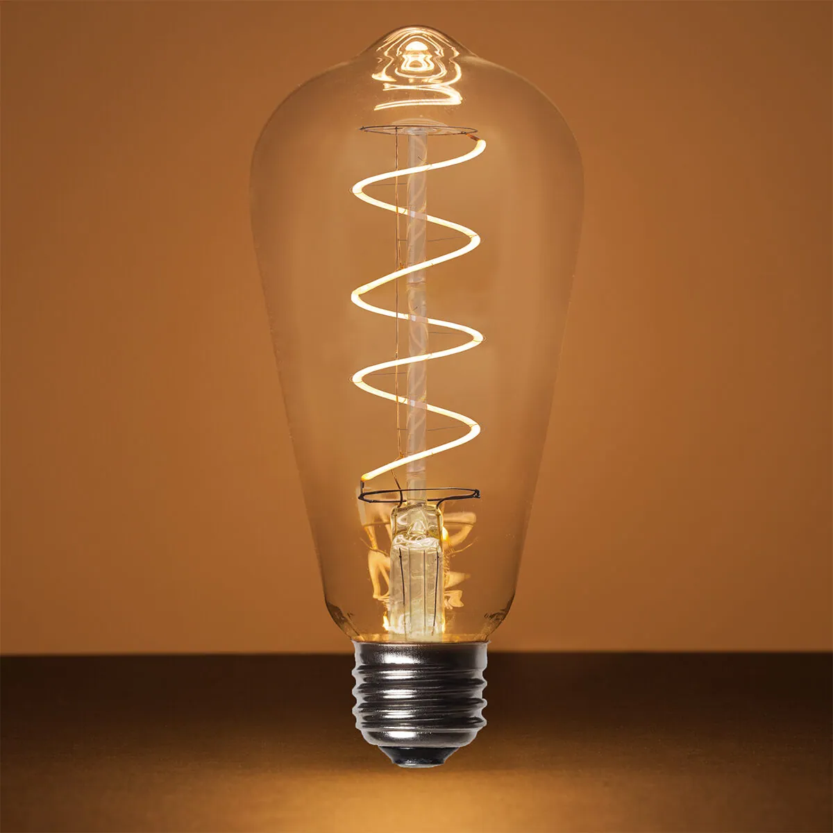 ST64 Glass Warm White FlexFilament® LED Edison Bulbs - Wintergreen Lighting® 76013