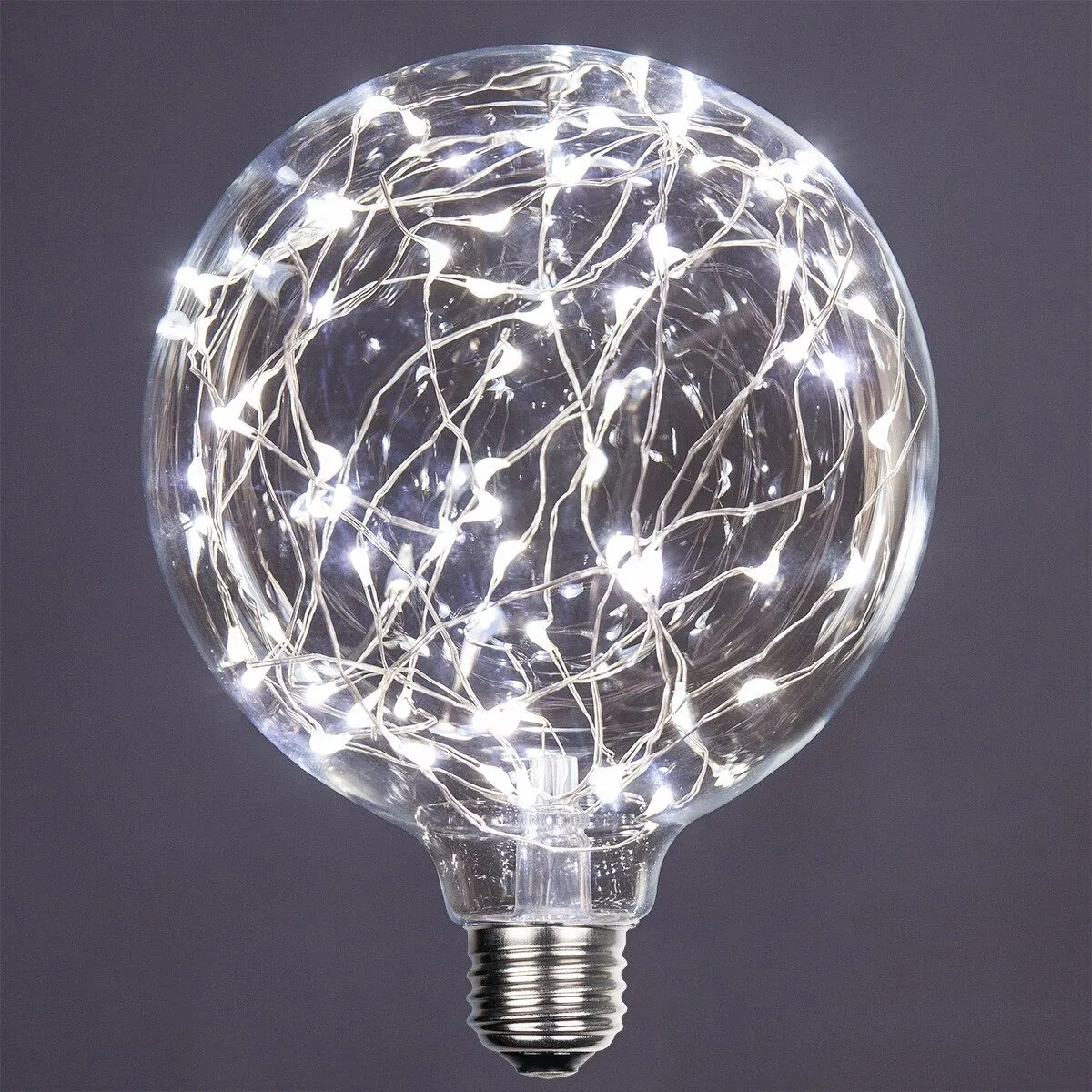 G125 Cool White LEDimagineTM Fairy Light Bulbs - Wintergreen Lighting® 78468