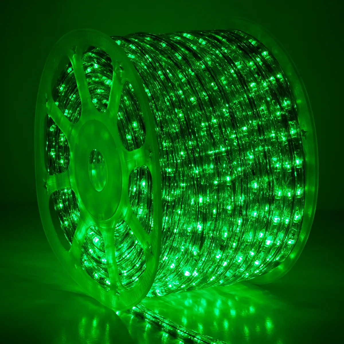Green LED Rope Light, 150 ft - Wintergreen Lighting® 80346