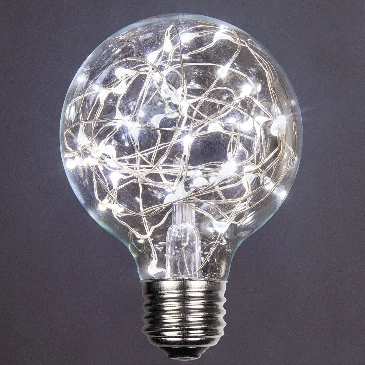 G80 Cool White LEDimagineTM Fairy Light Bulbs - Wintergreen Lighting® 78454