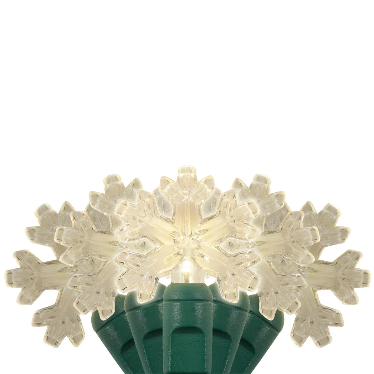 35 Snowflake Warm White LED Lights, 6" Spacing - Wintergreen Lighting® 82994