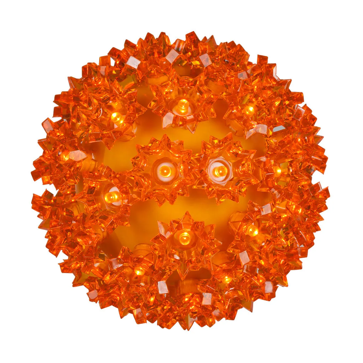 6" Amber 5mm LED Starlight Sphere, 70 Lights - Wintergreen Lighting® 82830