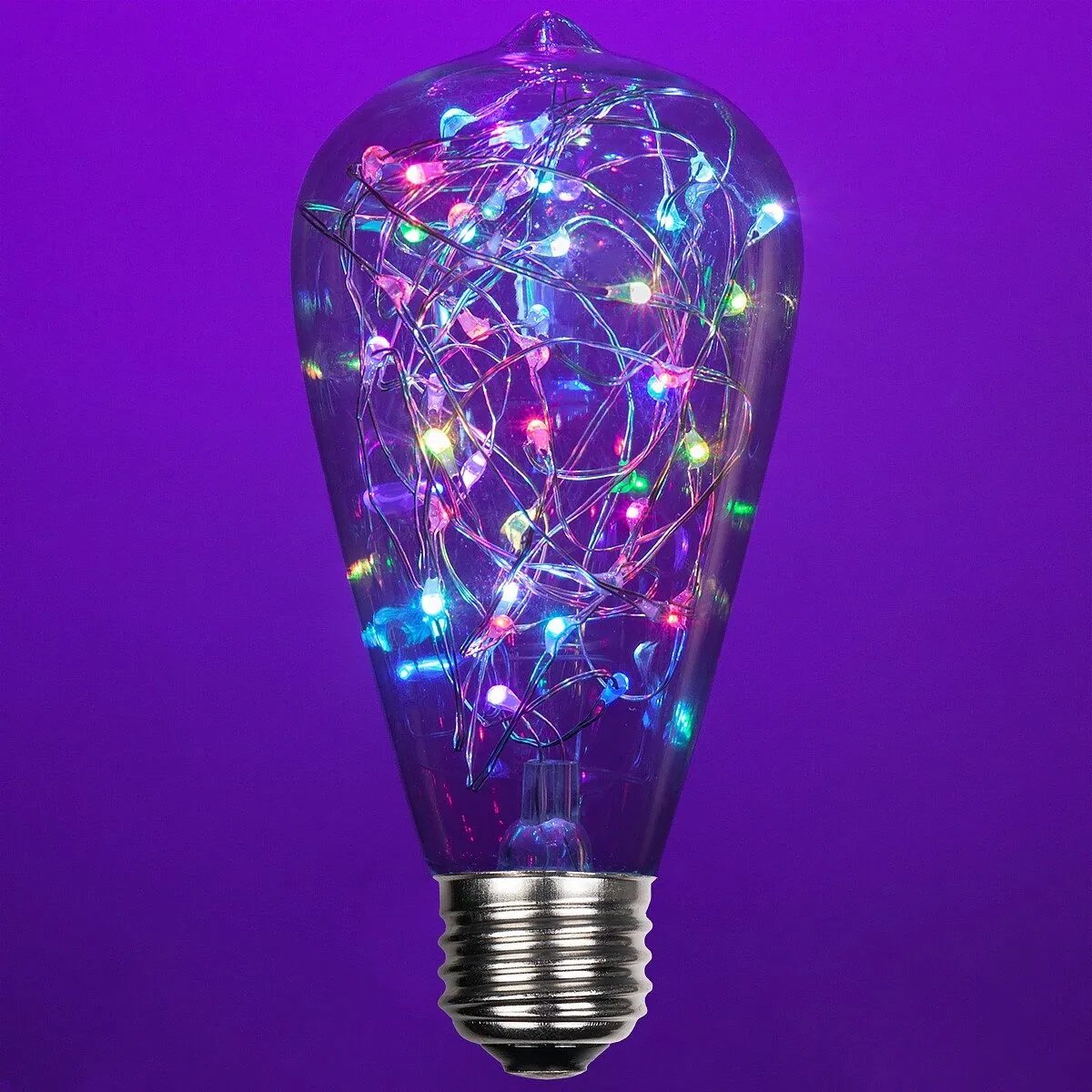 ST64 Color Change RGB LEDimagineTM Fairy Light Bulbs - Wintergreen Lighting® 78449