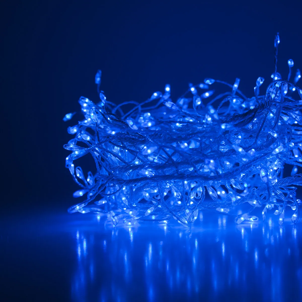 Blue LED Fairy Lights, Silver Wire - Wintergreen Lighting® 76032
