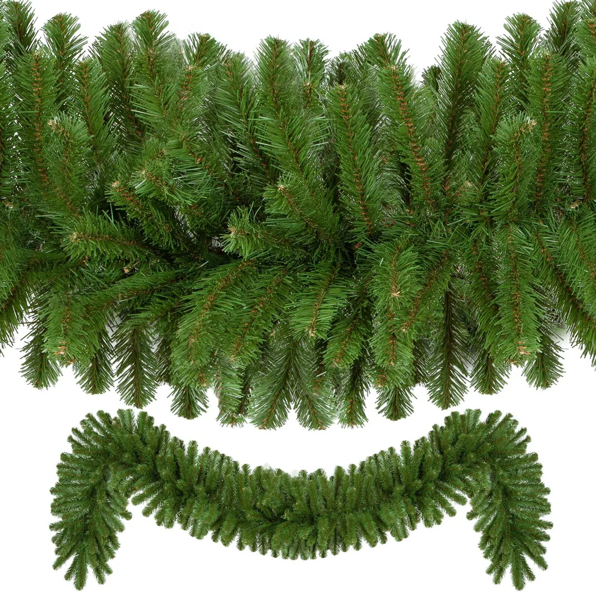 Sequoia Fir Commercial Unlit Garland — Length 9 ft, Width 18 in - Red Sleigh® 71106