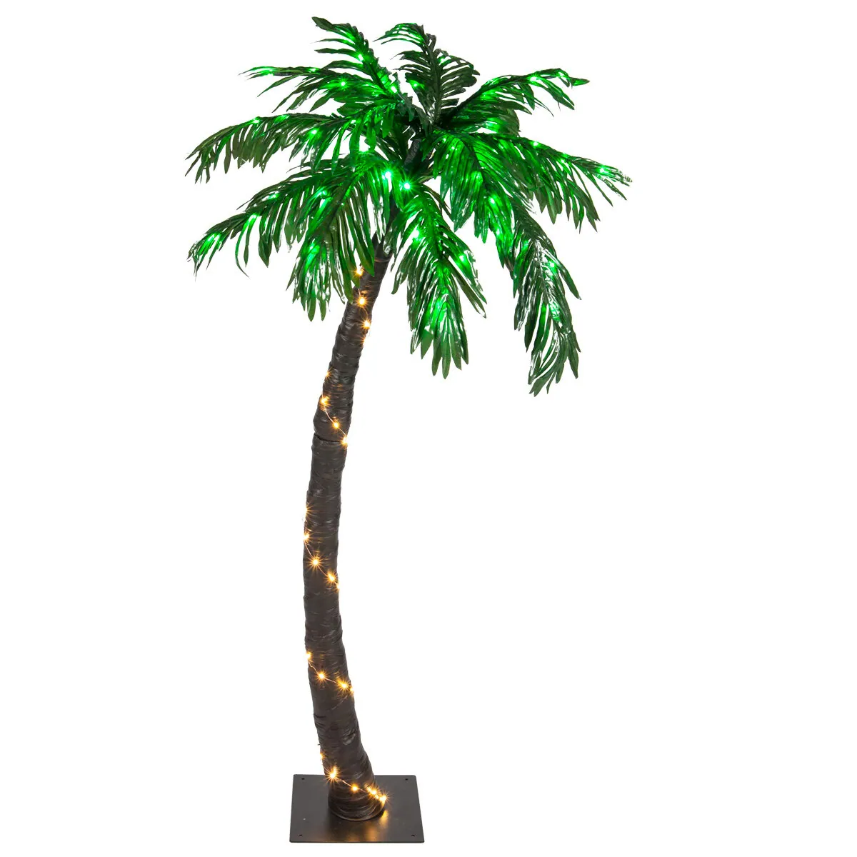 5' Curved LED Palm Tree - Wintergreen Lighting® 80752