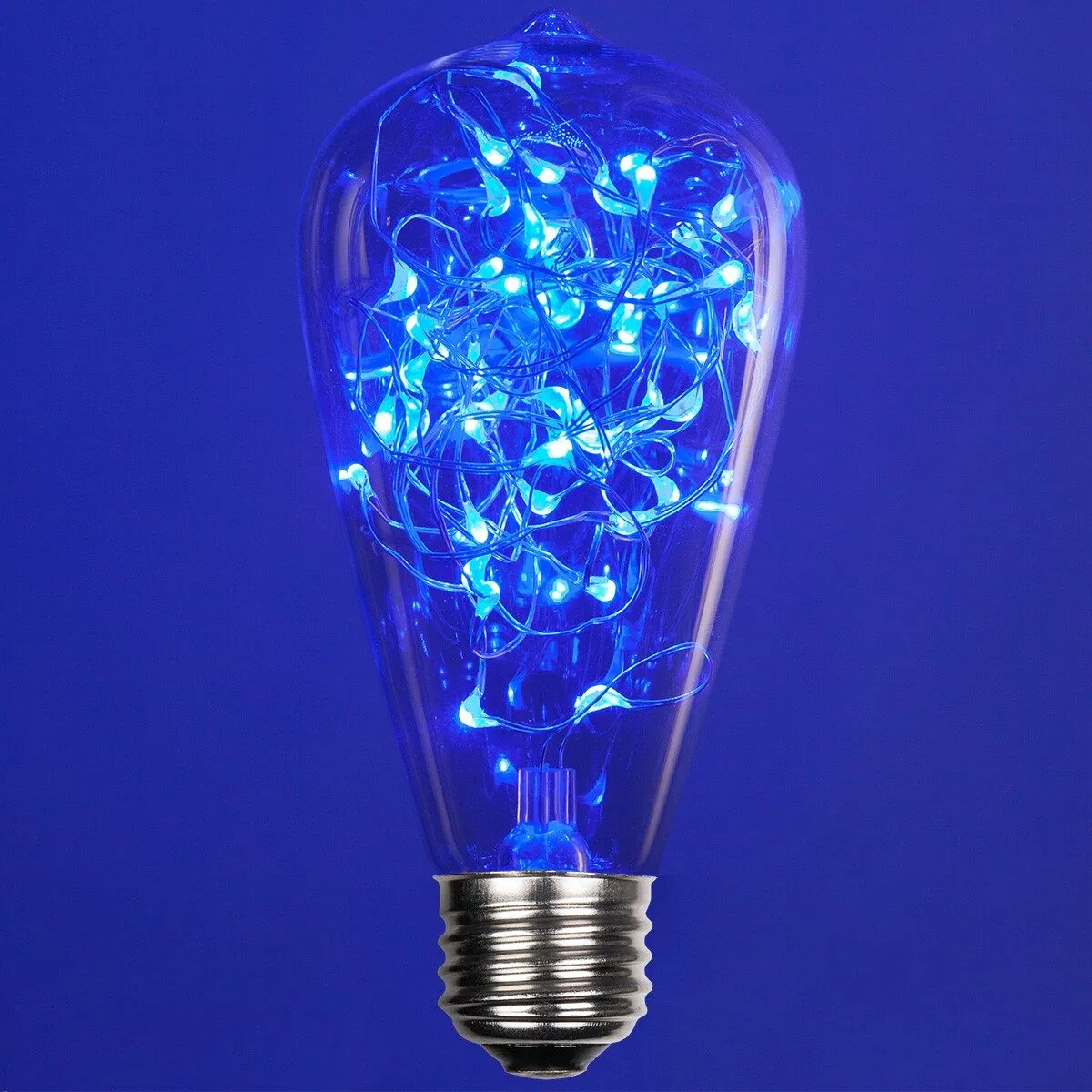 ST64 Blue LEDimagineTM Fairy Light Bulbs - Wintergreen Lighting® 78445