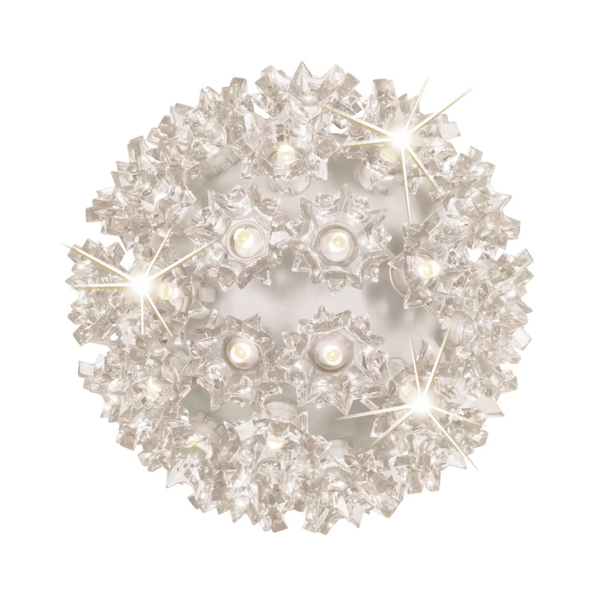 6" Warm White 5mm LED Twinkle Starlight Sphere, 70 Lights - Wintergreen Lighting® 82846