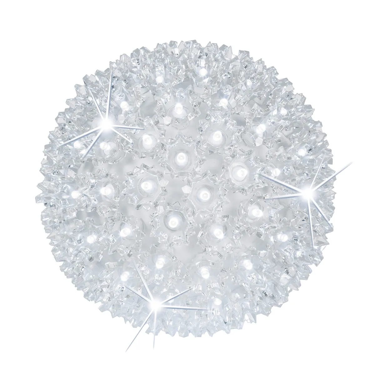 Cool White 5mm LED Twinkle Starlight Sphere — 7.5 Inches - Wintergreen Lighting® 82860