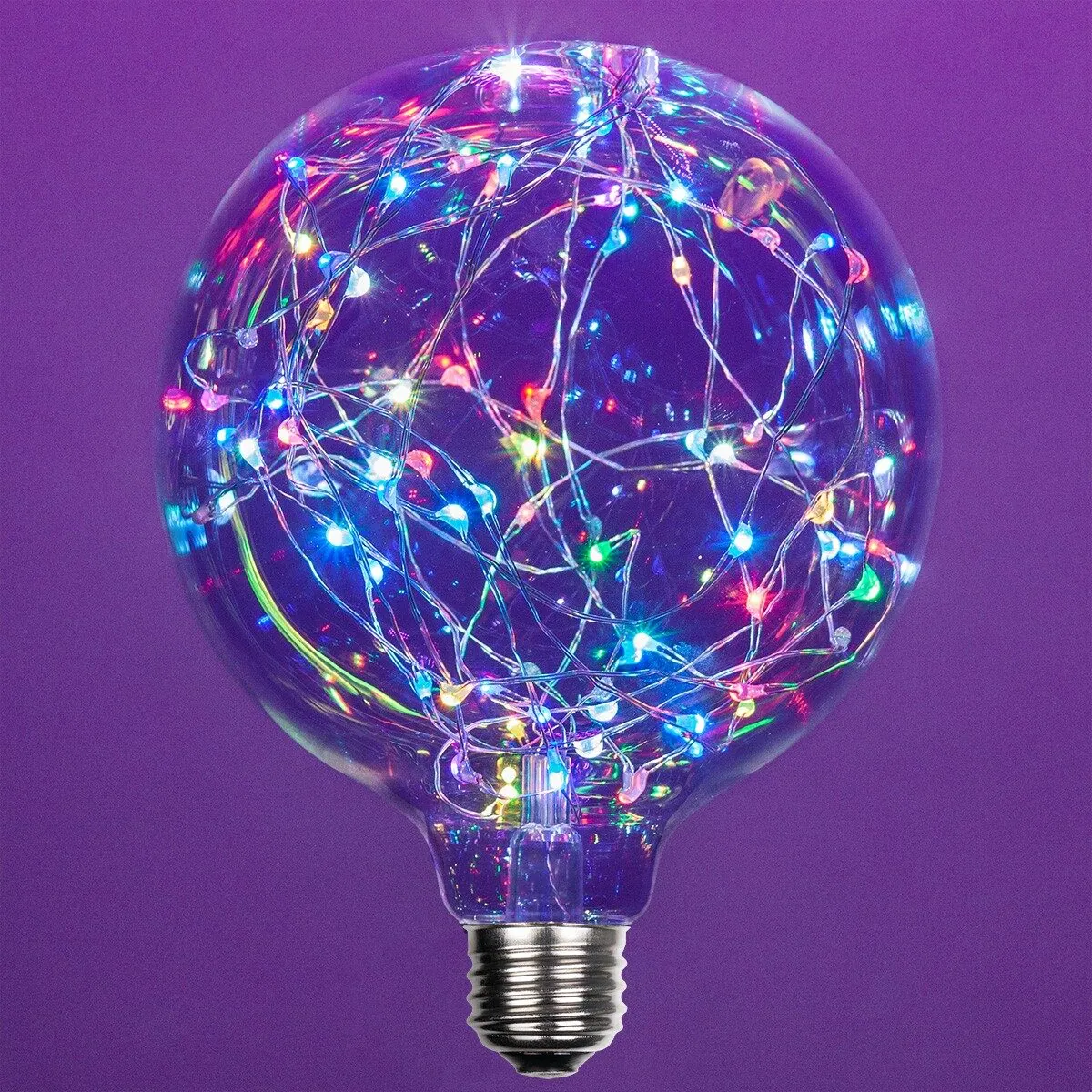 G125 Color Change RGB LEDimagineTM Fairy Light Bulbs - Wintergreen Lighting® 78470