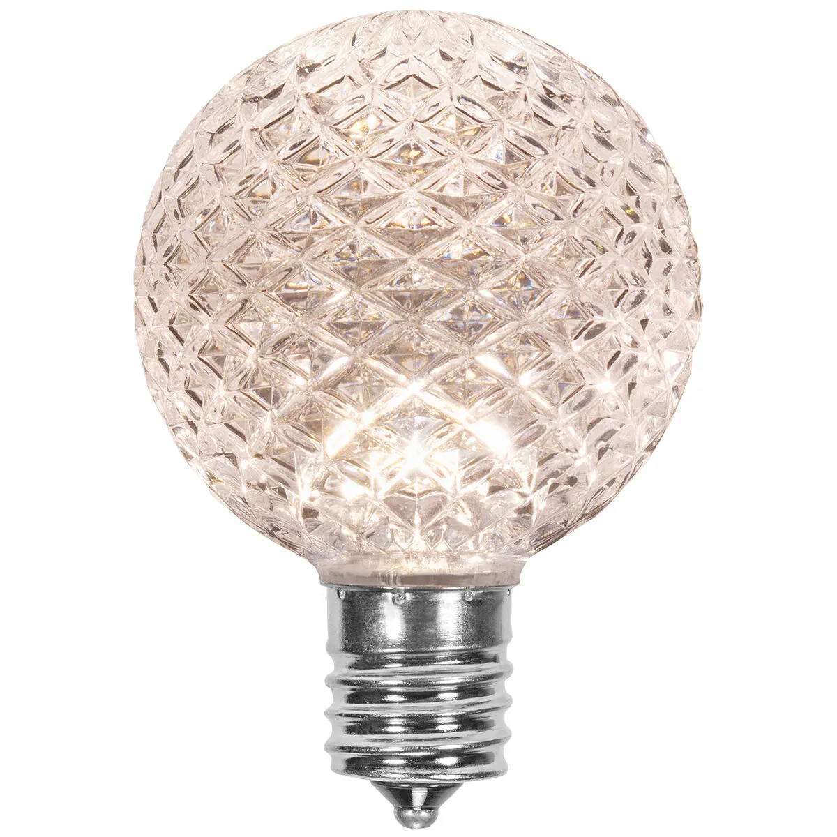 G50 Warm White OptiCore® LED Globe Light Bulbs, E17 - Intermediate Base, Box of 25 - Wintergreen Lighting® 72675