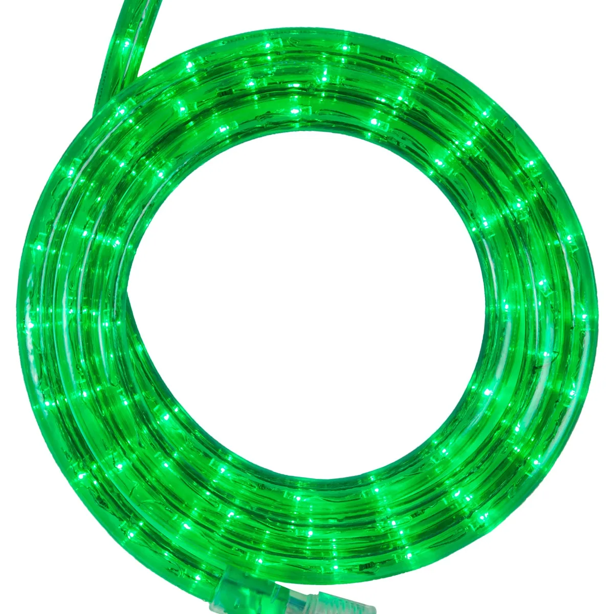 Green LED Rope Light, 18 ft - Wintergreen Lighting® 73637