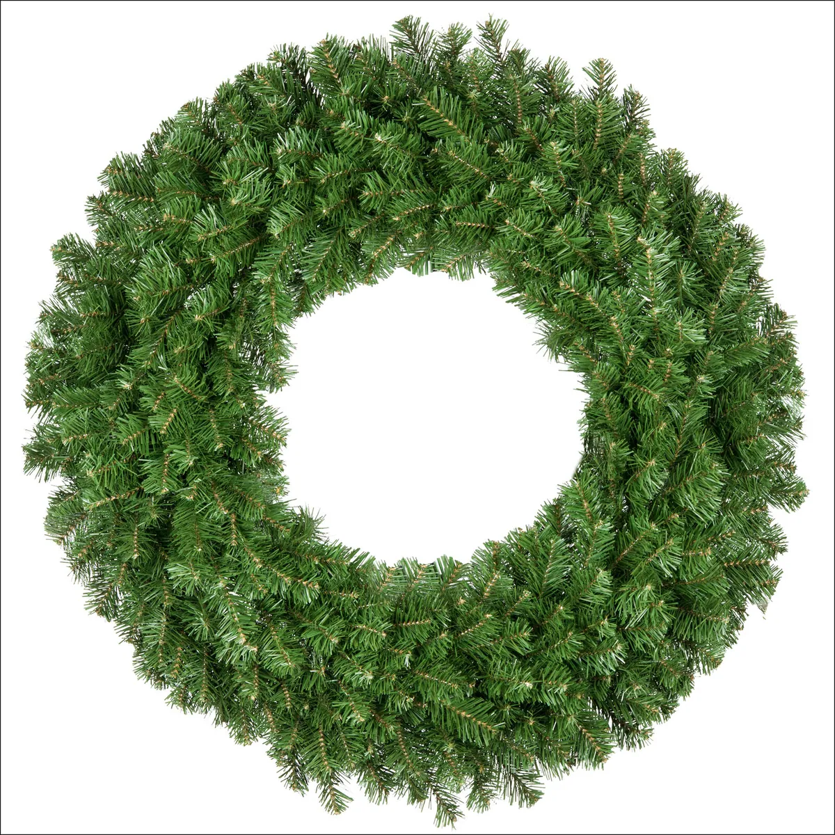 Olympia Pine Commercial Unlit Wreath — 48 in - Red Sleigh® 74851