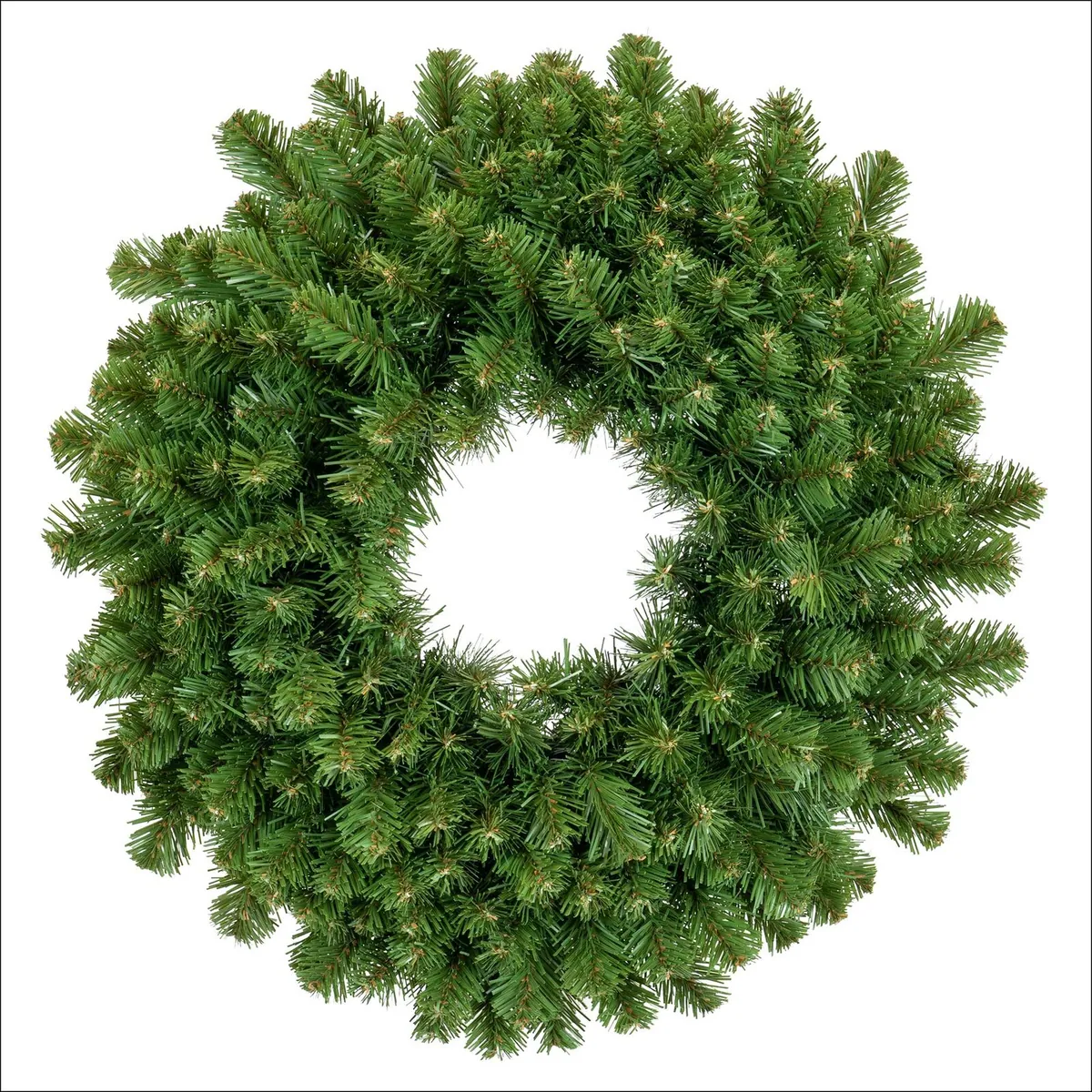24" Sequoia Fir Commercial Unlit Wreath - Red Sleigh® 85486