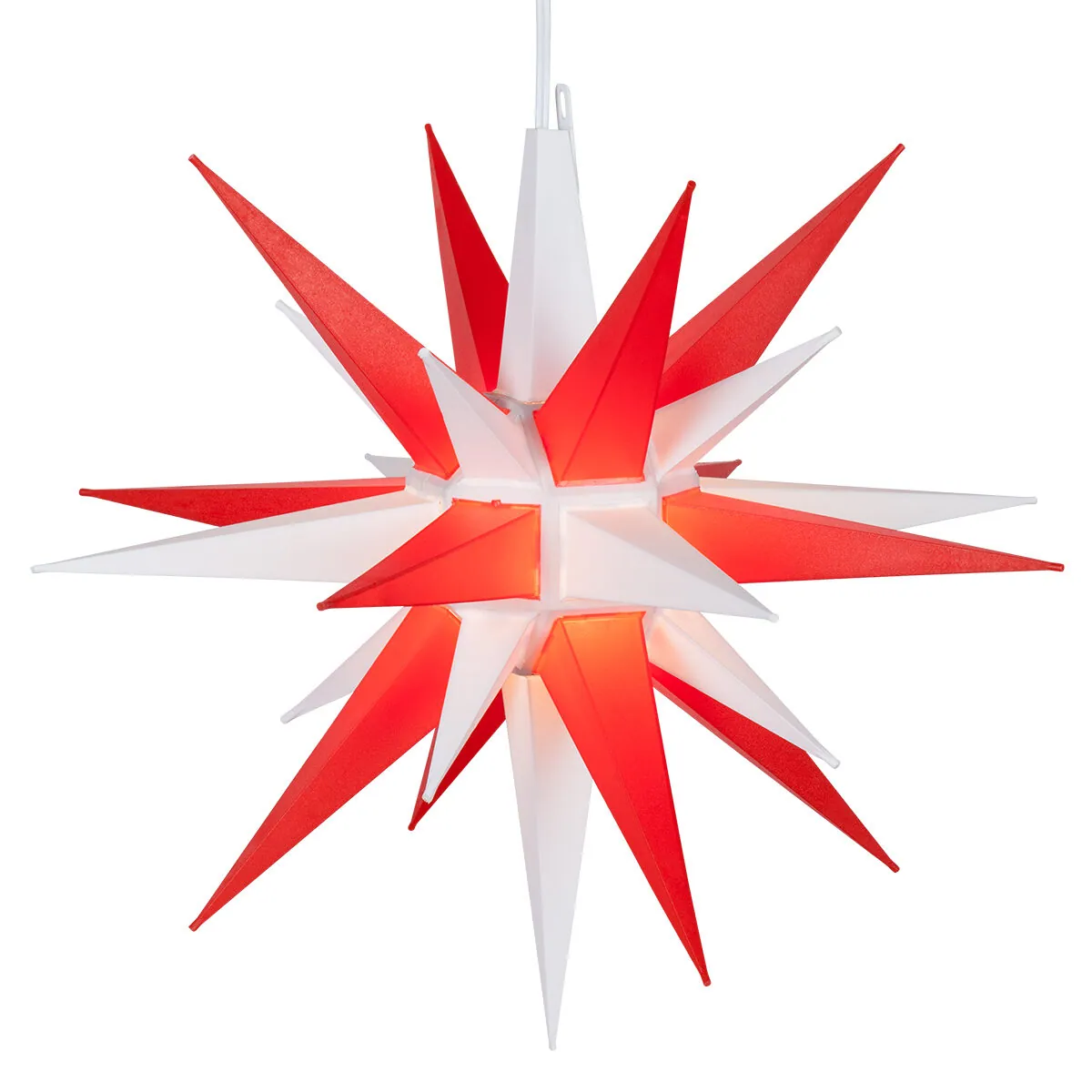 Red and White LED Moravian Star - Kringle Traditions® 72800