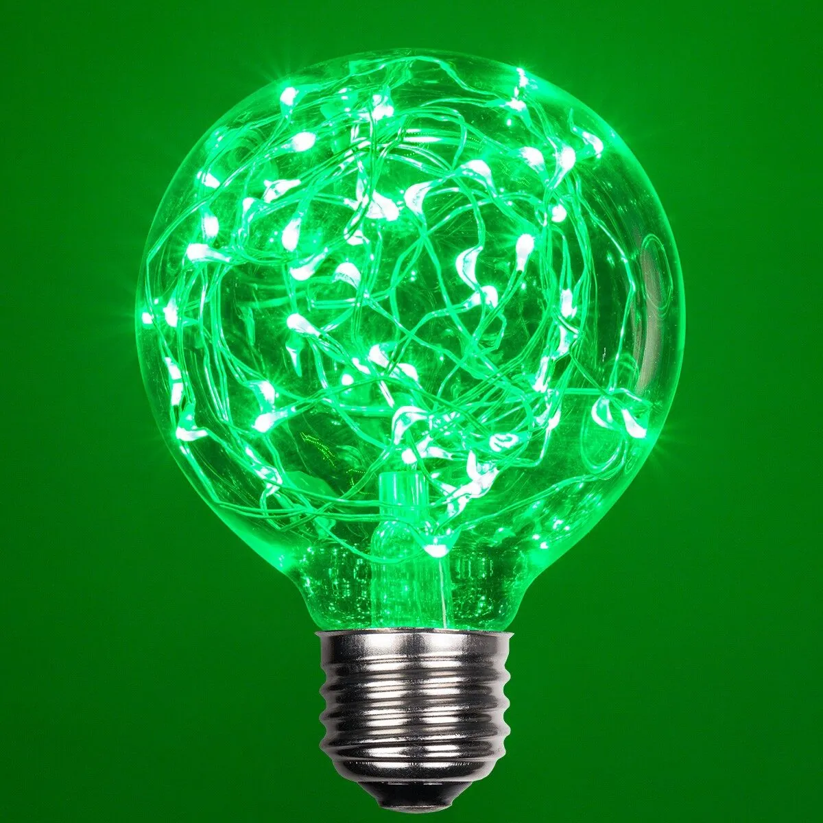 G80 Green LEDimagineTM Fairy Light Bulbs - Wintergreen Lighting® 78453