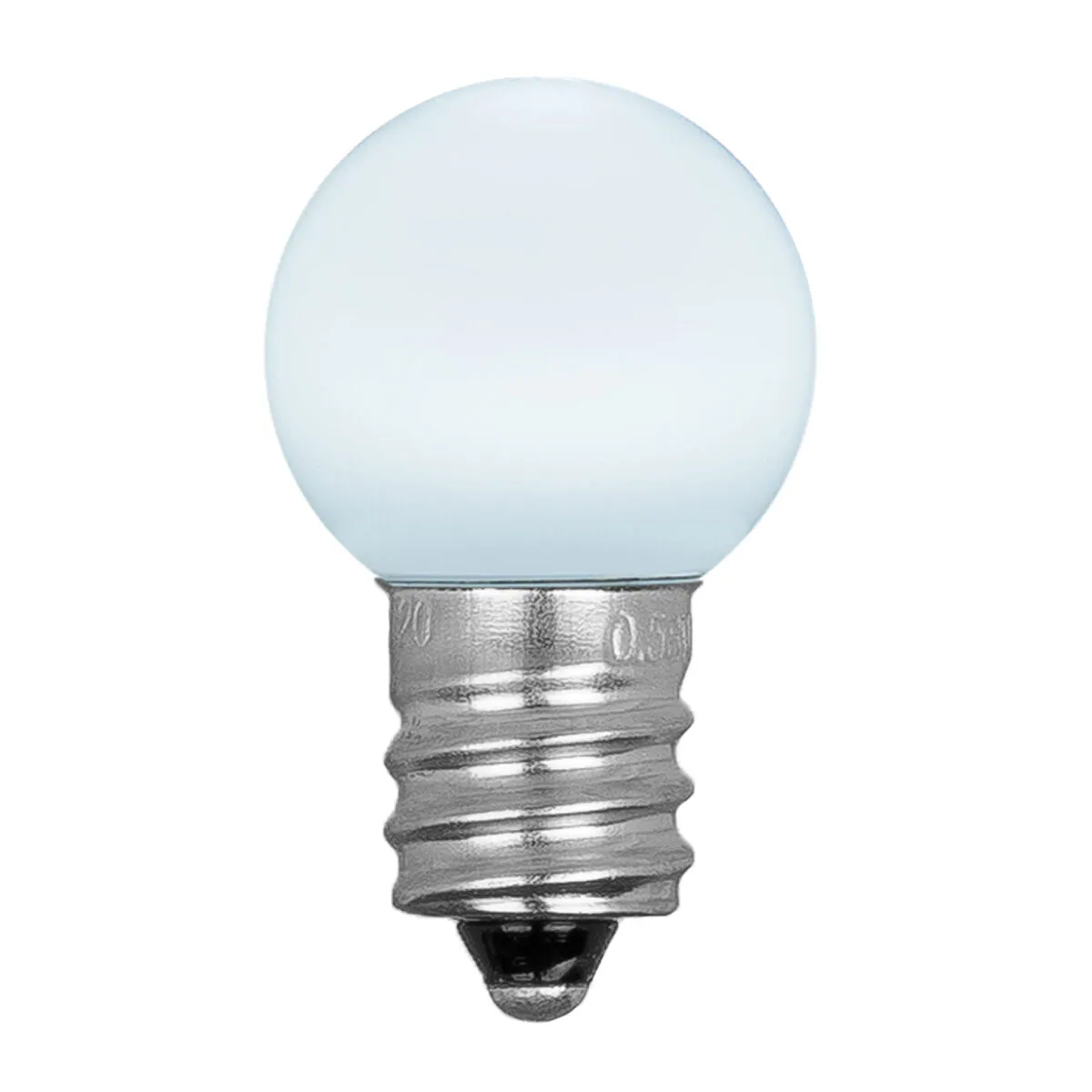 G20 Opaque Acrylic Cool White LED Globe Light Bulbs, Box of 25 - Wintergreen Lighting® 81219