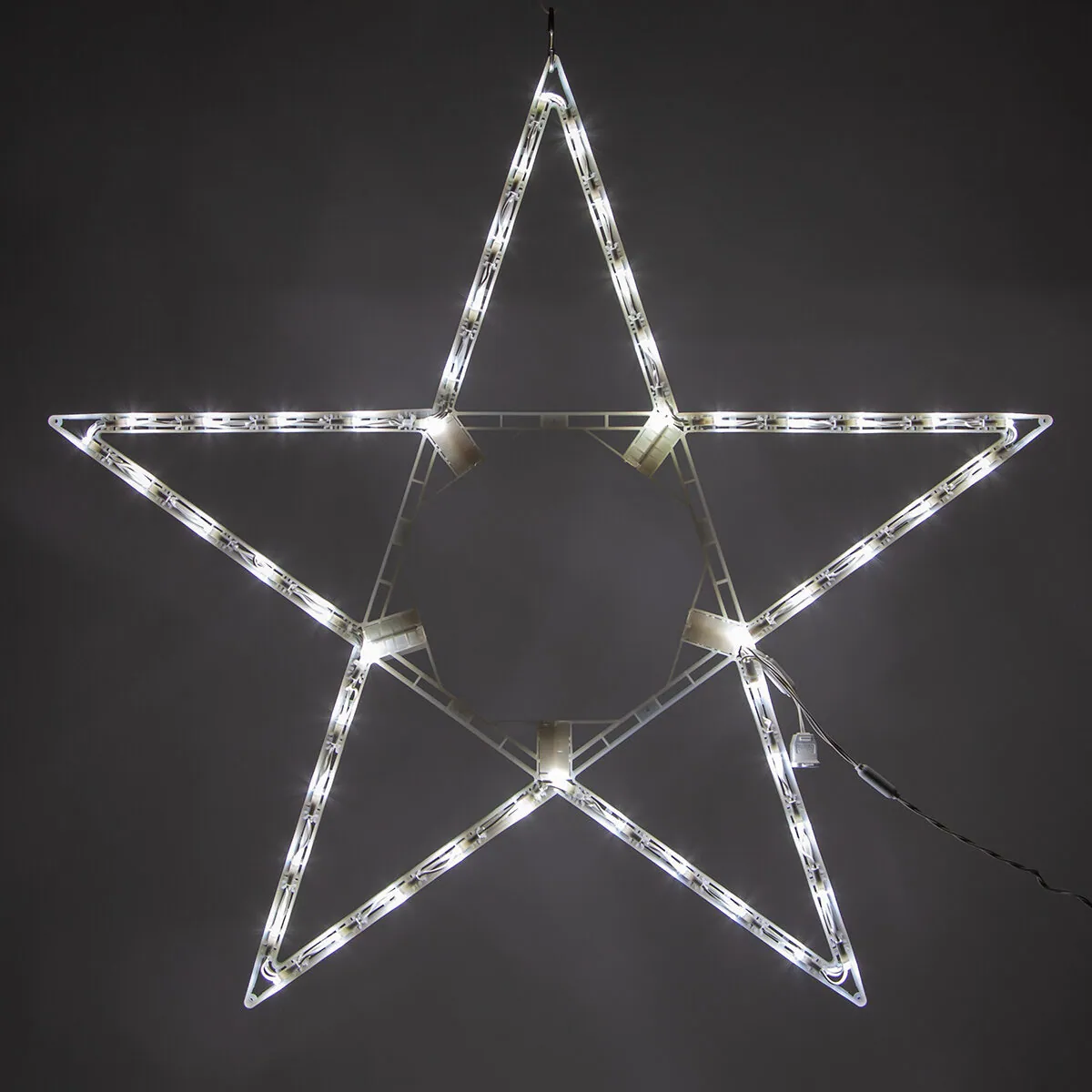 Kringle Traditions 5 Point Folding Star, Cool White Lights — 32 in, 50 Lights - Kringle Traditions® 79763