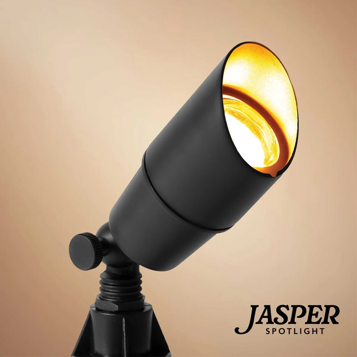 Jasper Low Voltage Landscape Lighting Outdoor Compact Spotlight, Black - Wintergreen Lighting® 85647