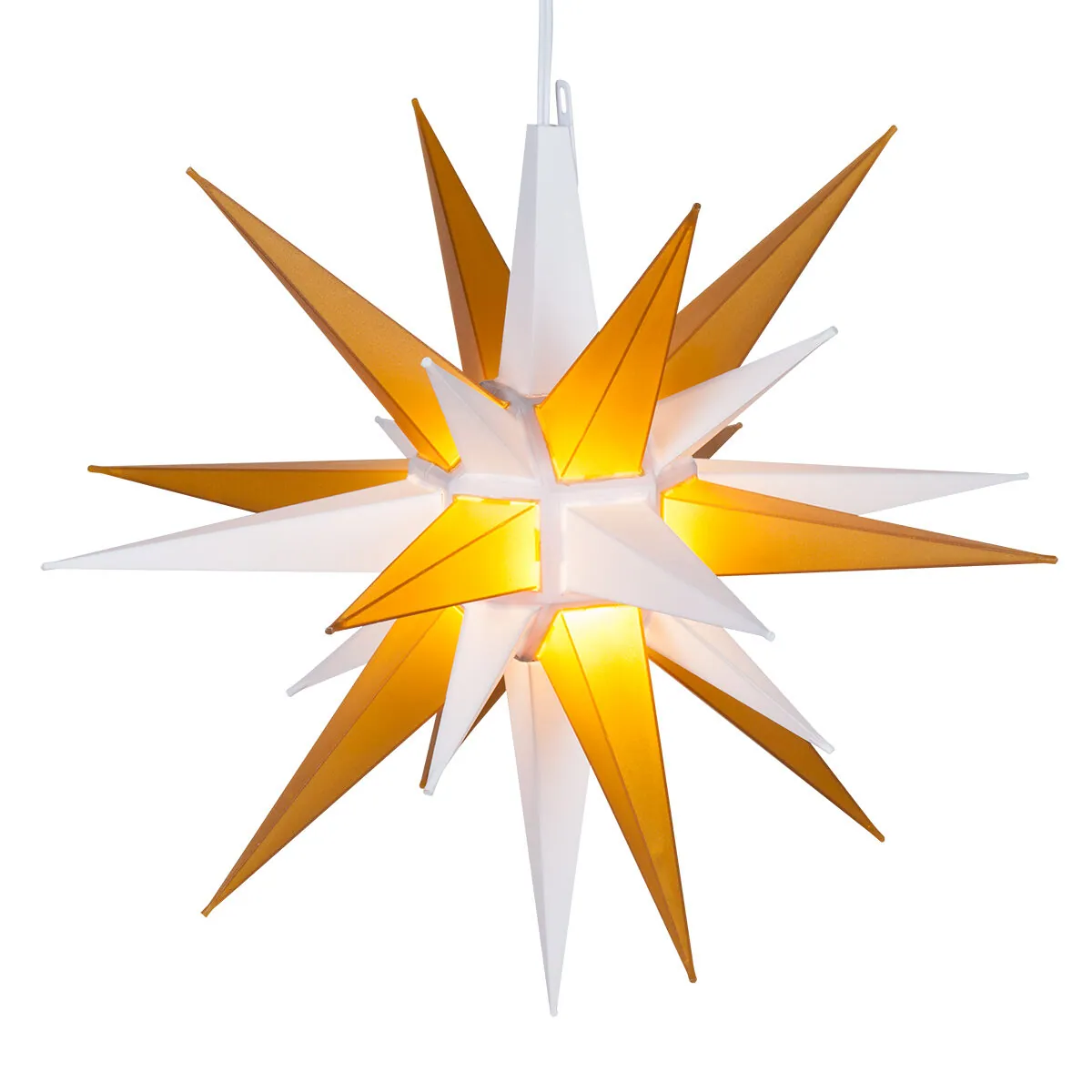 Gold and White LED Moravian Star - Kringle Traditions® 72801