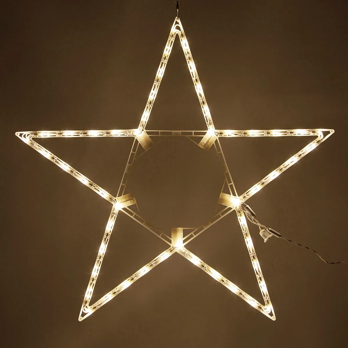 5 Point Folding Star, Warm White Lights — 32 in, 50 Lights - Kringle Traditions® 79764