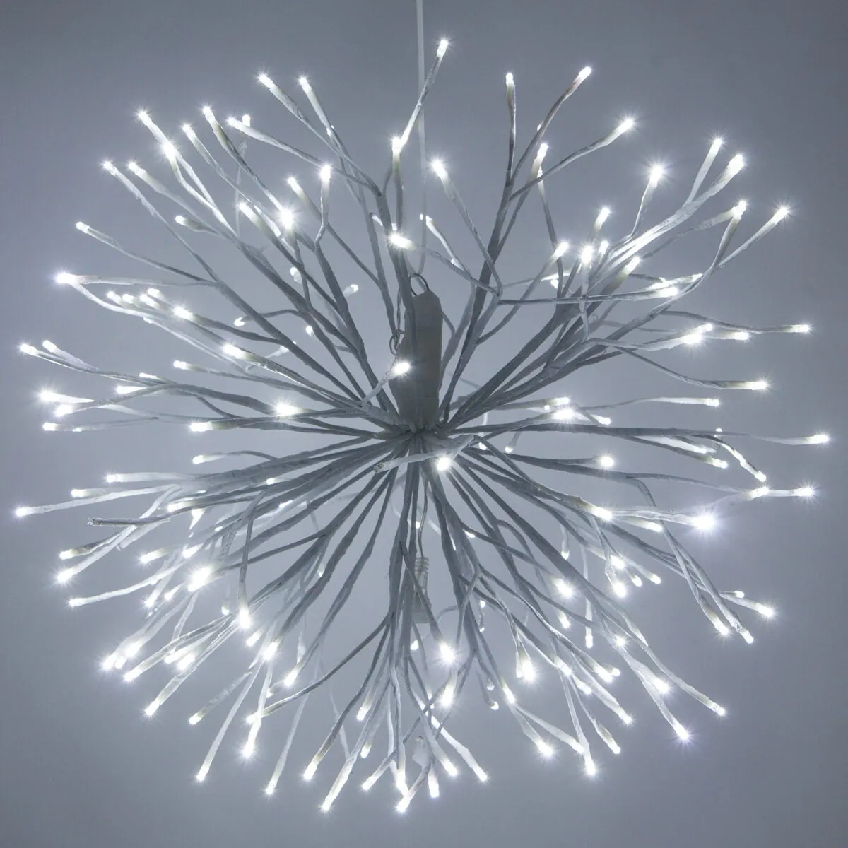 24" White Starburst Lighted Branches, Cool White LED Twinkle - Wintergreen Lighting® 81748