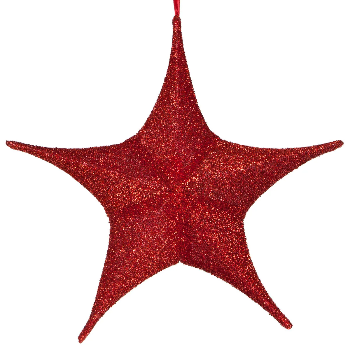 Red Polymesh Unlit Fold Flat Commercial Star - Red Sleigh® 78661