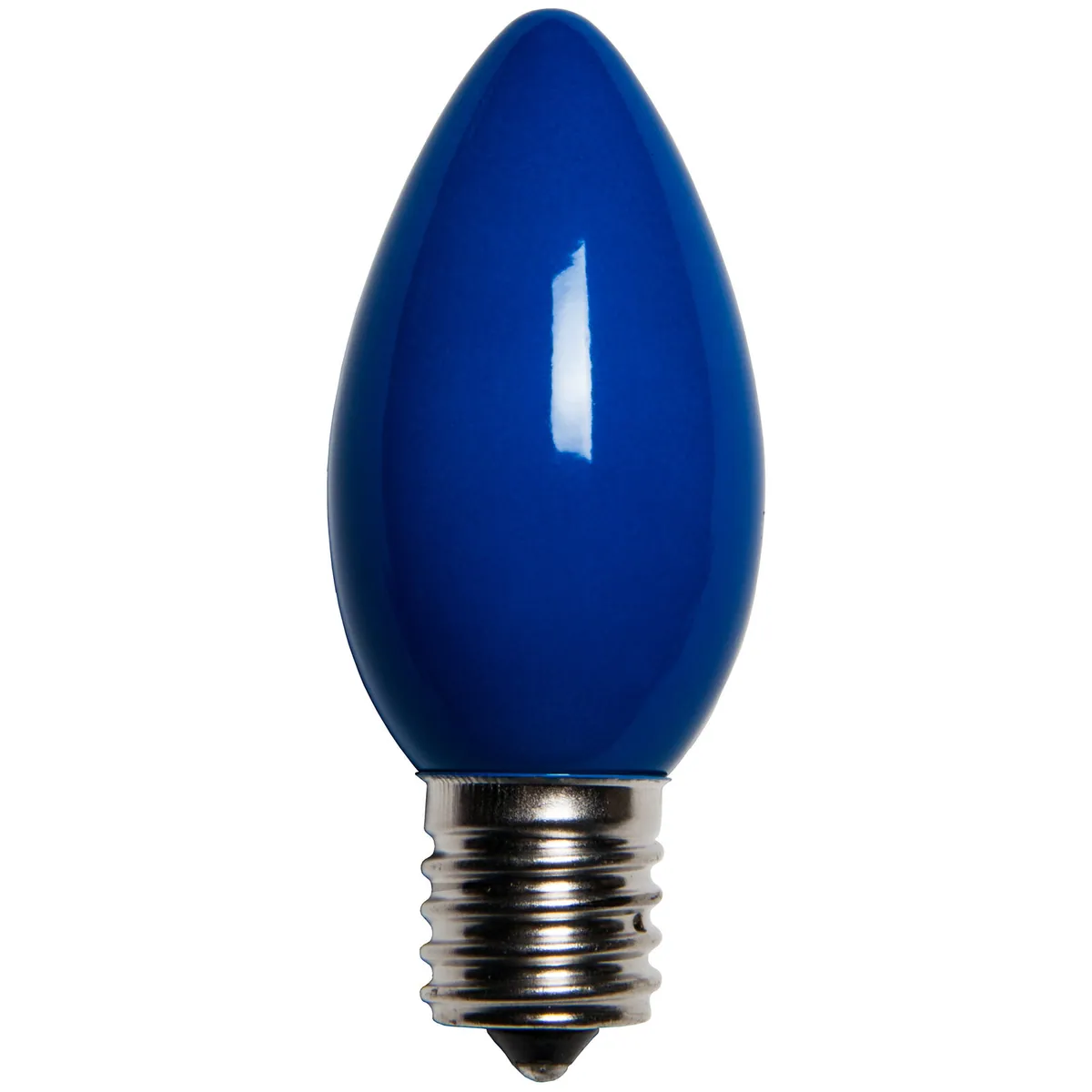 C9 Blue Opaque Bulbs, Box of 25 - Wintergreen Lighting® 15135