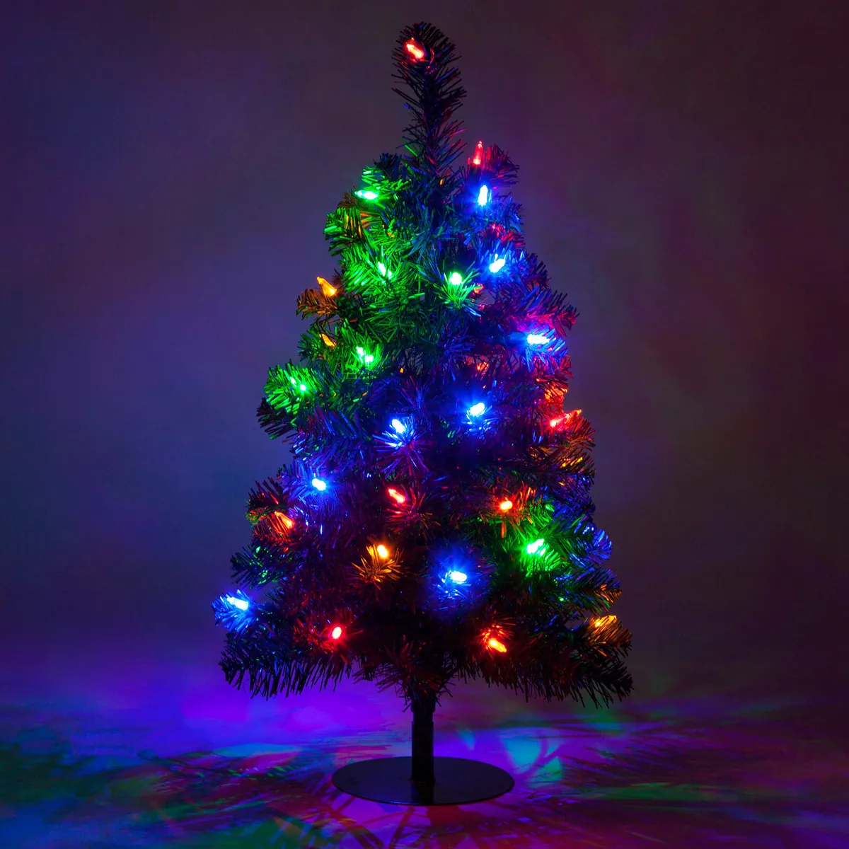Winchester Fir Multicolor LED Prelit Walkway Tree — 2' Tree, 50 Lights - Red Sleigh® 75483