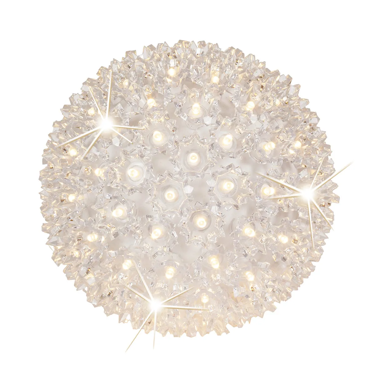 Warm White 5mm LED Twinkle Starlight Sphere — 7.5 Inches - Wintergreen Lighting® 82870