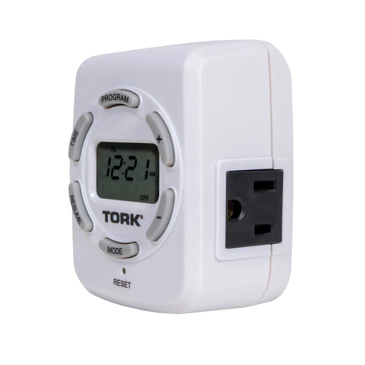 Heavy Duty Digital 7-Day Timer with 2 Grounded Outlets - Tork® 85138