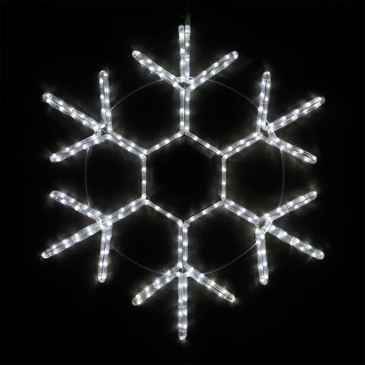 12" 18 Point Snowflake, Cool White Lights - Wintergreen Lighting® 73417