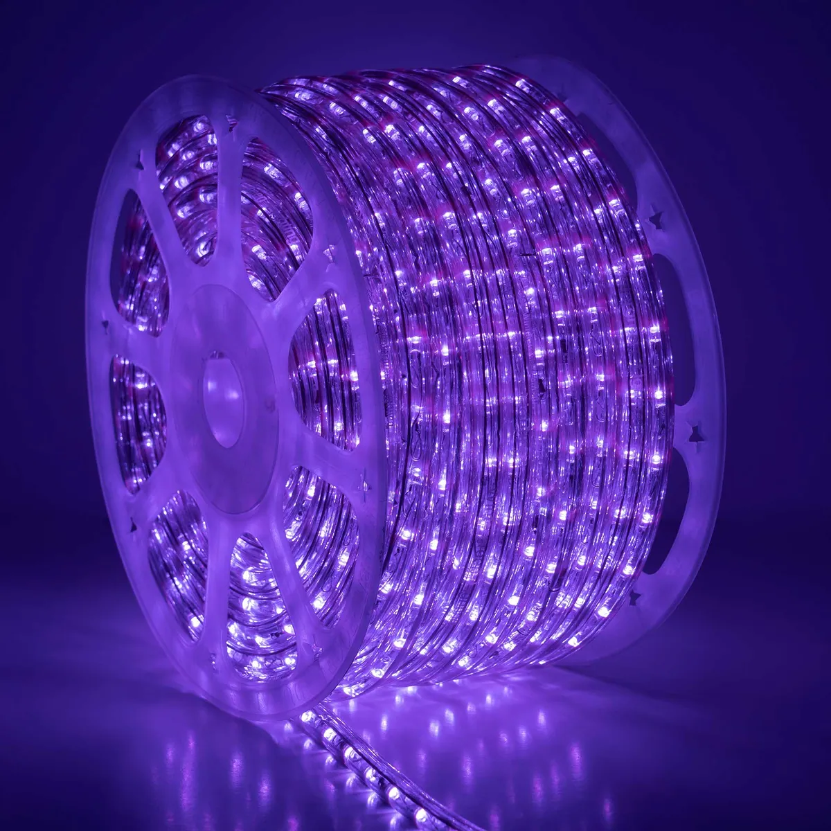 Purple LED rope lights