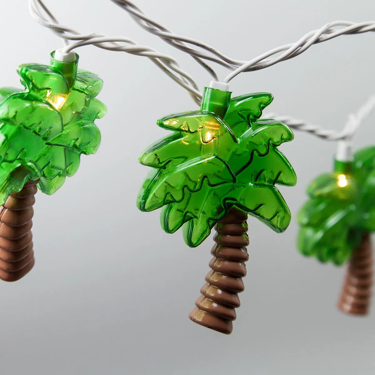 Palm Tree String Lights, 10 Clear Lights - Wintergreen Lighting® 76106