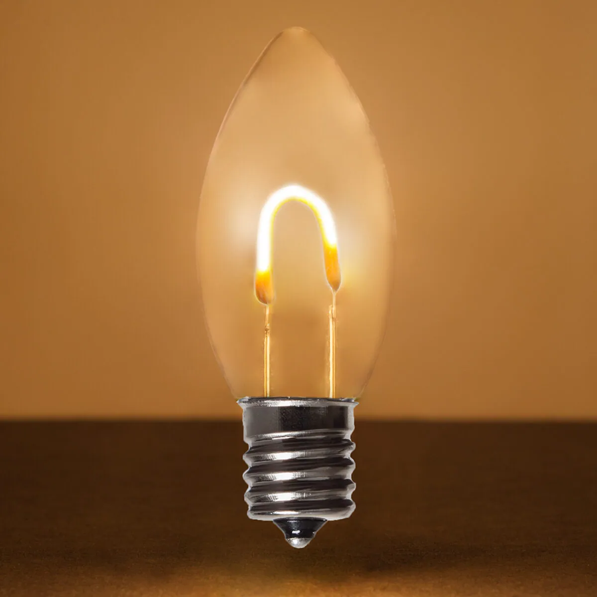 C9 Shatterproof Warm White FlexFilament®LED Bulbs, Box of 5 - Wintergreen Lighting® 80653