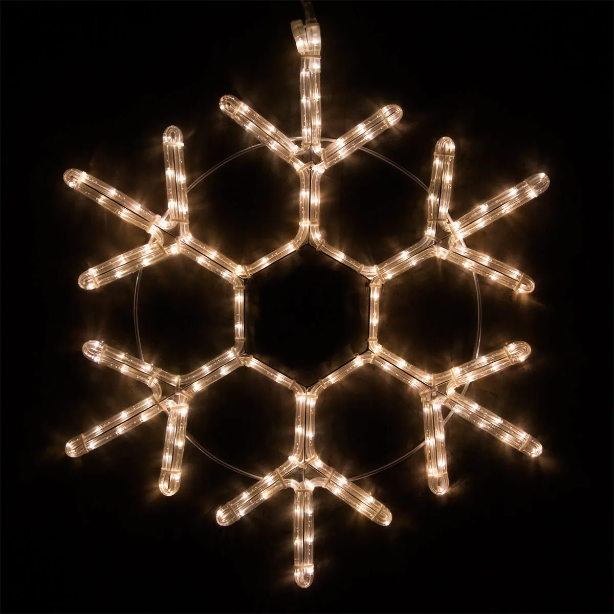 12" 18 Point Snowflake, Warm White Lights - Wintergreen Lighting® 73422