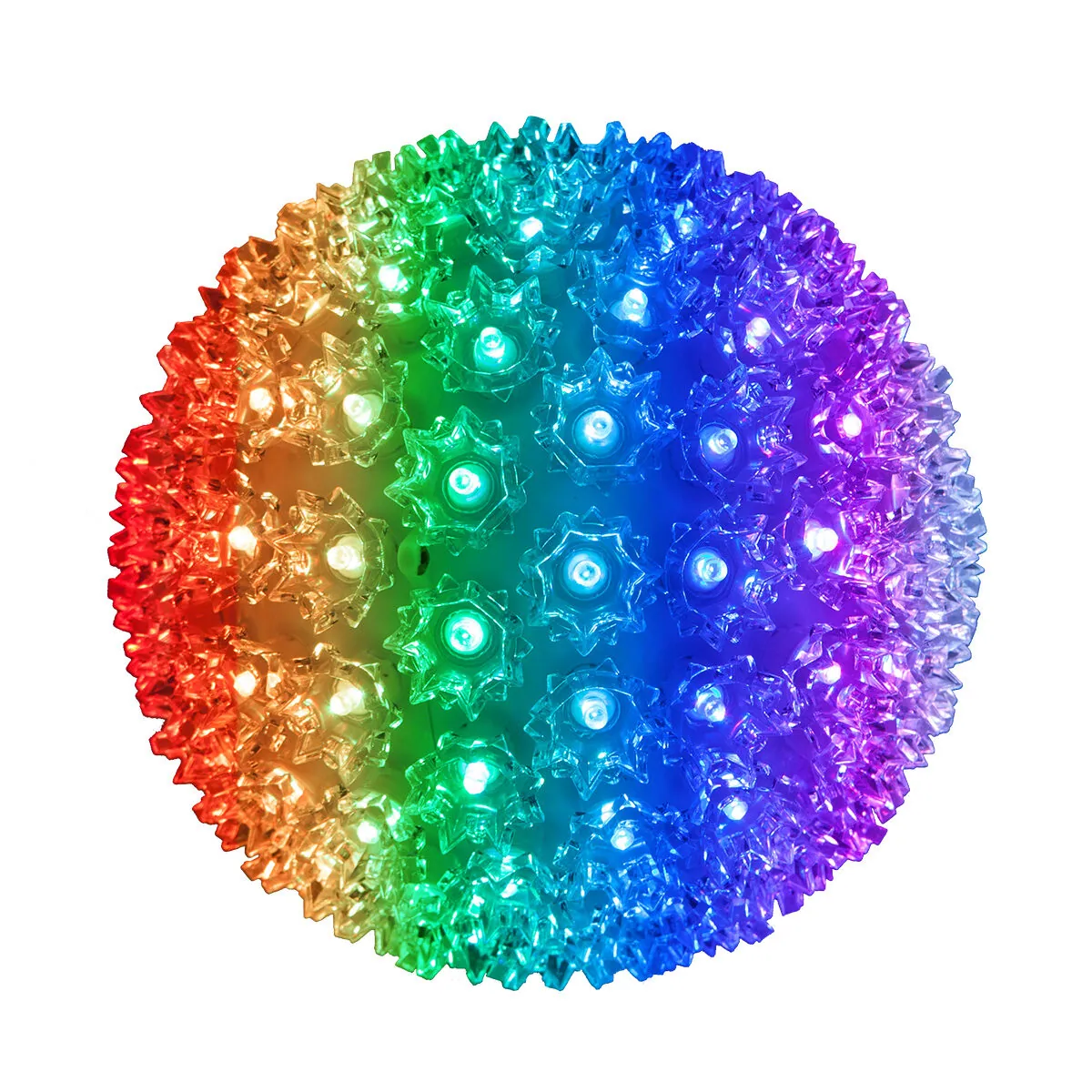 RGB 5mm LED Multi-Function Starlight Sphere — 7.5 Inches - Wintergreen Lighting® 82848