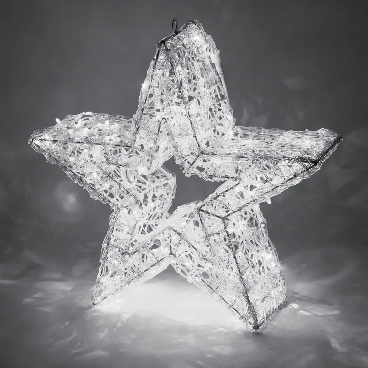 Wintergreen Lighting® LED Five Point Dimensional Star, Cool White Lights - Wintergreen Lighting® 75067